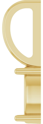 Pakabukas „Solitaire Charm“ 585 Geltonojo Aukso Oval 6mm x 4mm (3)