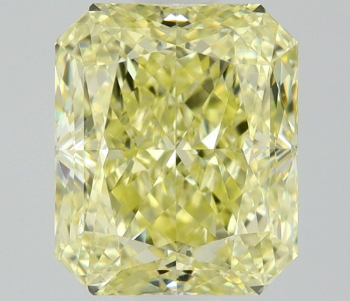 1.0 carat Fancy Yellow-VVS1 Natūralus Radiant Deimantas (1)