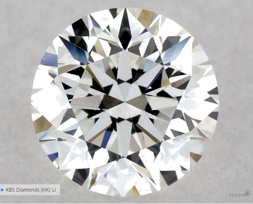 0.54 carat G-VS2 Excellent cut Natūralus Round Deimantas (1)