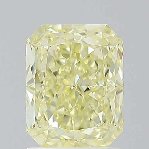 1.5 carat Fancy Light Yellow-IF Natūralus Radiant Deimantas (1)