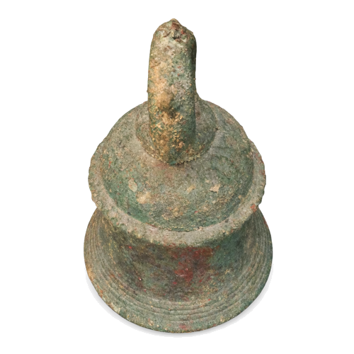 Buddhist temple bronze bell, Khmer Empire, 12th–13th century (4)