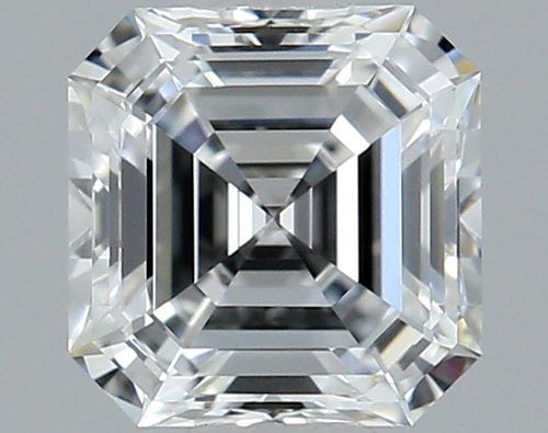 0.49 carat F-VVS2 Natūralus Asscher Deimantas (1)