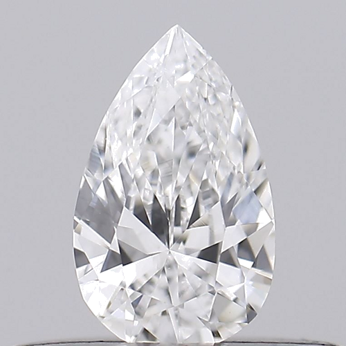 0.18 carat E-VVS2 Natūralus Pear Deimantas (1)