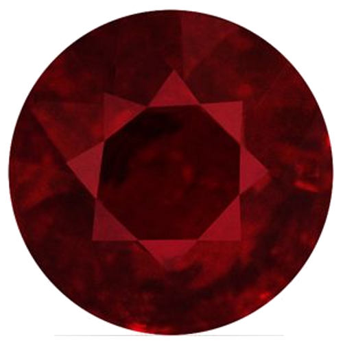 0.83 carat RED Round Rubinas (1)