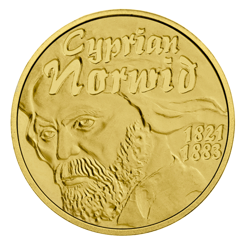2013 Lenkija Cyprian Norwid 200 Zlotų auksinė moneta (1)