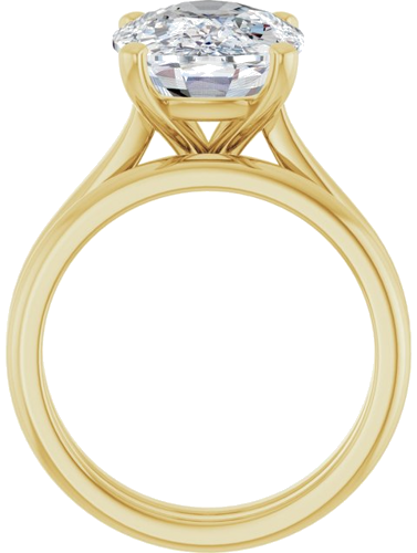 Sužadėtuvių Žiedas 14k yellow gold Elongated Cushion 14mm x 10mm (7)