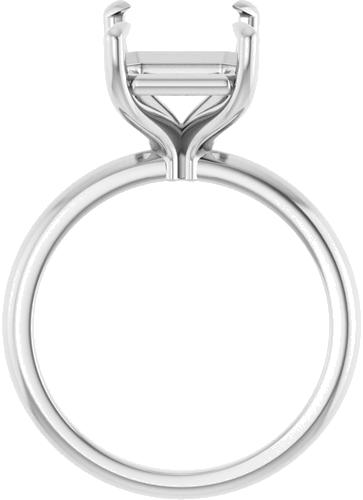 Sužadėtuvių Žiedas „Claw-Prong“ 14k white gold Emerald 11mm x 9mm (2)