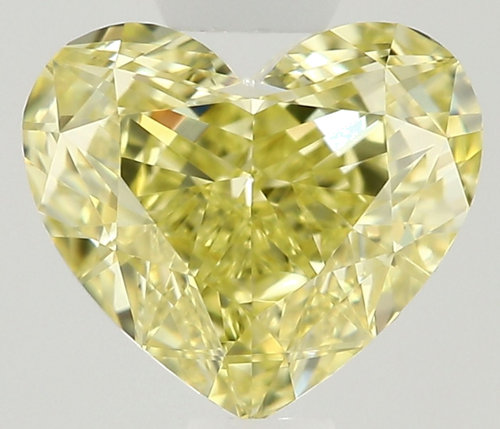 0.62 carat Fancy Yellow-VVS1 Natūralus Heart Deimantas (1)