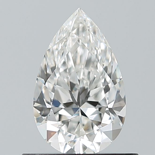 0.6 carat F-VS1 Natūralus Pear Deimantas (1)