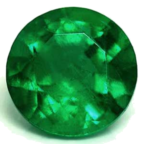 0.41 carat GREEN Round Smaragdas (1)