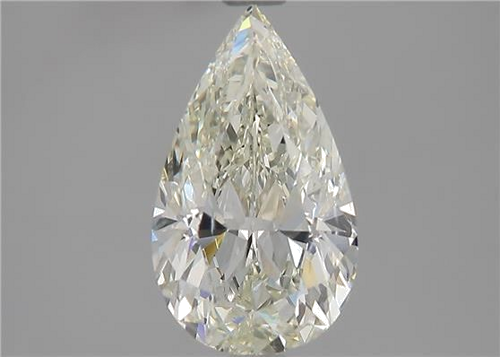 1.7 carat K-SI1 Natūralus Pear Deimantas (1)
