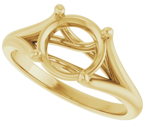 Sužadėtuvių Žiedas „Solitaire“ 14k yellow gold Round 8.2mm (5)
