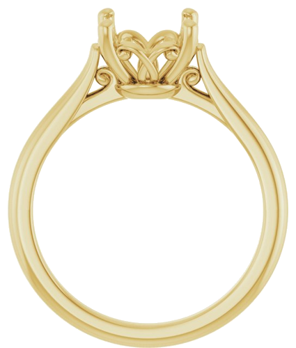 Sužadėtuvių Žiedas „Solitaire“ 14k yellow gold Round 8.2mm (2)