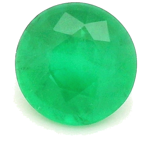 0.46 carat GREEN Round Smaragdas (1)