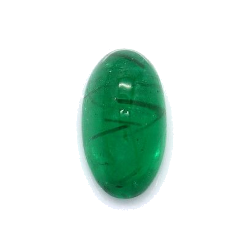 1.8199999999999998 carat GREEN CABOCHON cut Oval Smaragdas (1)
