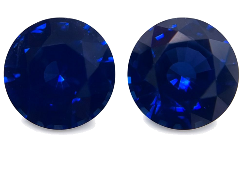 3.97 carat BLUE Round Safyras (1)