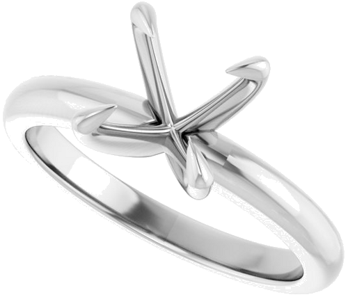 Sužadėtuvių Žiedas „Claw-Prong Solitaire“ 950 Platinos Round 8mm (5)