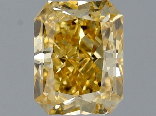 0.27 carat Fancy Intense Yellow-SI1 Natūralus Radiant Deimantas (1)