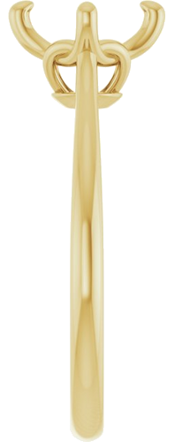 Sužadėtuvių Žiedas „Solitaire“ 14k yellow gold Square 5.5mm (4)