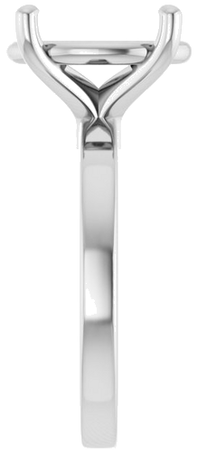 Sužadėtuvių Žiedas „Solitaire“ 14k white gold Oval 13mm x 11mm (4)