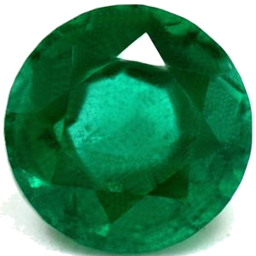 0.62 carat GREEN Round Smaragdas (1)