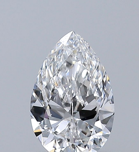0.5 carat E-VS1 Natūralus Pear Deimantas (1)