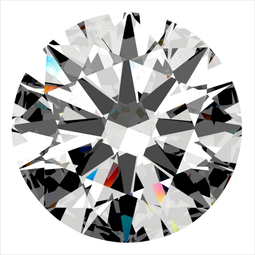 0.34 carat E-VS2 Excellent cut Natūralus Round Deimantas (1)