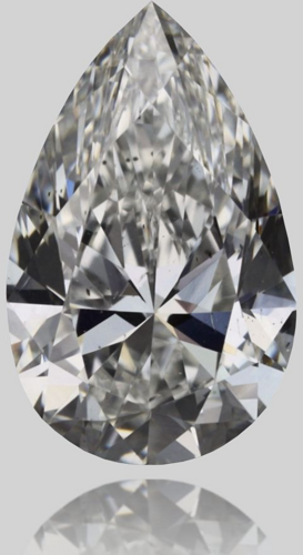 0.41 carat G-SI1 Natūralus Pear Deimantas (1)