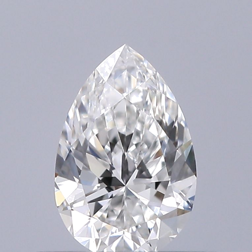 0.42 carat F-VVS1 Natūralus Pear Deimantas (1)