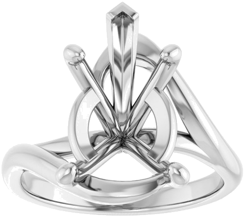 Sužadėtuvių Žiedas „Bypass“ 925 Sidabro Pear 15mm x 10mm (3)