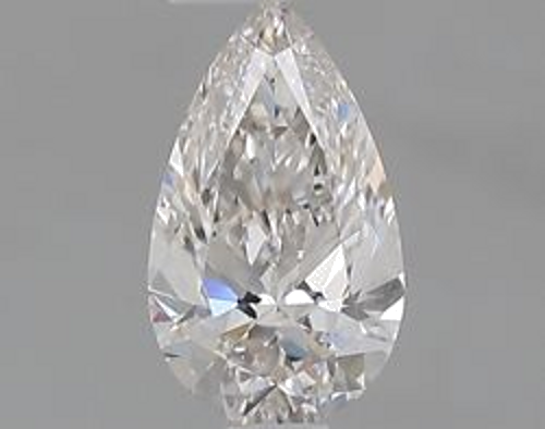 0.5 carat H-VS2 Natūralus Pear Deimantas (1)