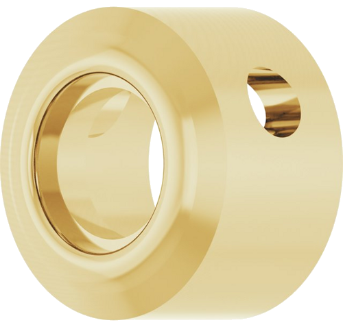 Pakabukas „Bezel-Set Solitaire“ 10k yellow gold Round 3.4mm (2)