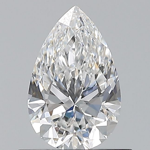0.6 carat E-VS1 Natūralus Pear Deimantas (1)