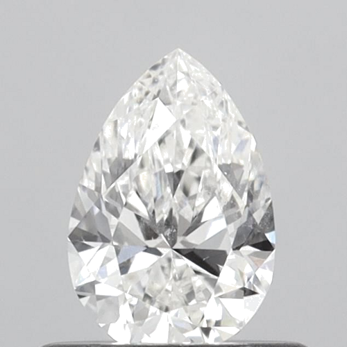 0.5 carat F-SI2 Natūralus Pear Deimantas (1)