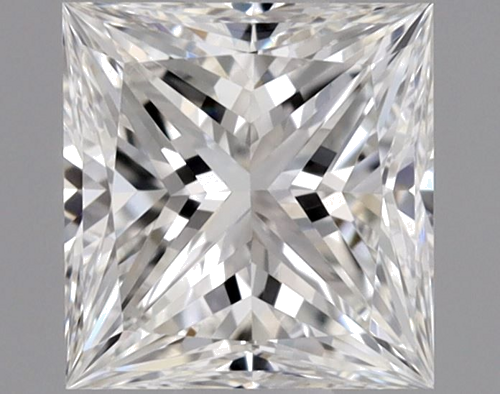 0.53 carat F-VVS2 Natūralus Princess Deimantas (1)