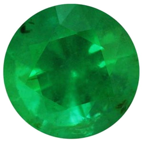 0.67 carat GREEN Round Smaragdas (1)