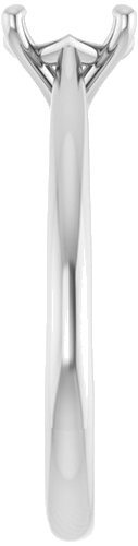 Sužadėtuvių Žiedas „Solitaire“ 18k white gold Round 6.5mm (4)