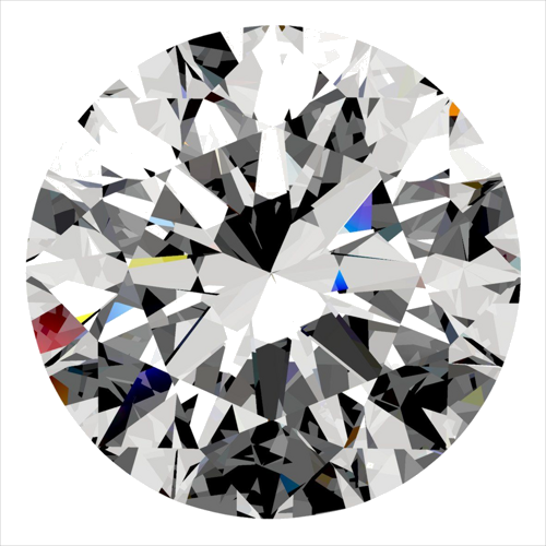 0.5 carat F-VS1 Excellent cut Natūralus Round Deimantas (1)