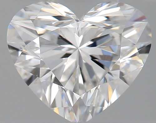 0.52 carat E-VVS2 Natūralus Heart Deimantas (1)