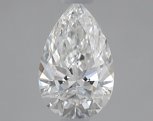 0.52 carat F-VVS2 Natūralus Pear Deimantas (1)