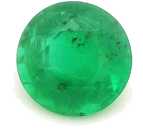 0.37 carat GREEN Round Smaragdas (1)