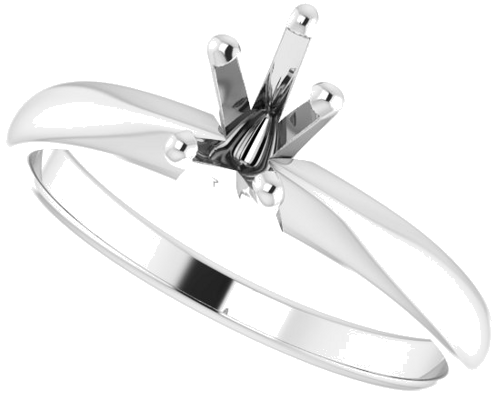 Sužadėtuvių Žiedas „Solitaire“ 585 Baltojo Aukso Pear Shape 6.5mm x 4.5mm (5)