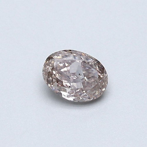 0.29 carat Fancy Pinkish Brown-SI1 Natūralus Oval Deimantas (1)