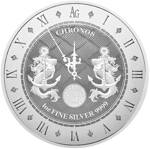 1 oz Chronos Tokelau sudraba monēta (Dažādi gadi) (4)