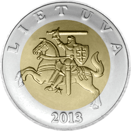 1998 - 2014 Lietuva 5 litų UNC moneta (Mix metai) (2)