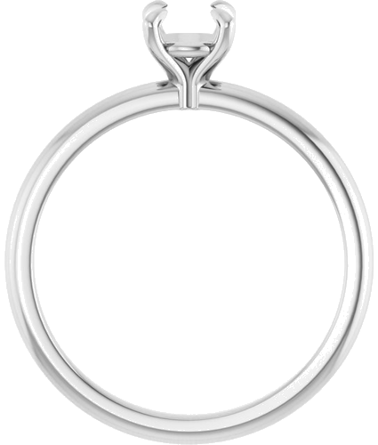 Sužadėtuvių Žiedas „Solitaire“ 925 Sidabro Round 5.2mm (2)