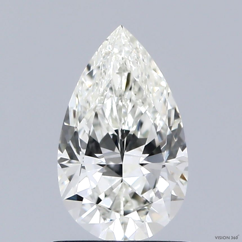 1.01 carat J-SI1 Natūralus Pear Deimantas (1)