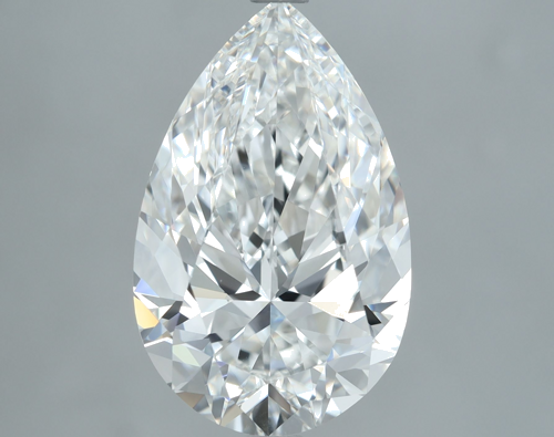5.01 carat F-VVS2 Natūralus Pear Deimantas (1)