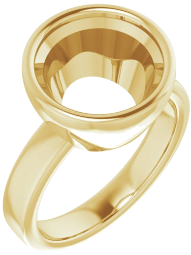 Sužadėtuvių Žiedas „Solitaire“ 585 Geltonojo Aukso Round 11mm (1)