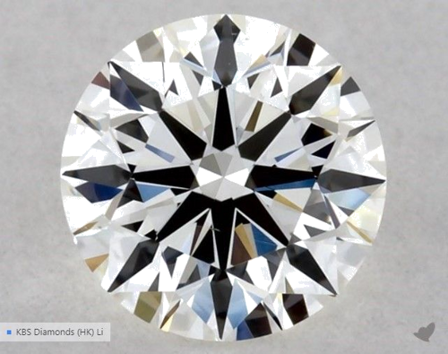 0.5 carat H-VS1 Excellent cut Natūralus Round Deimantas (1)